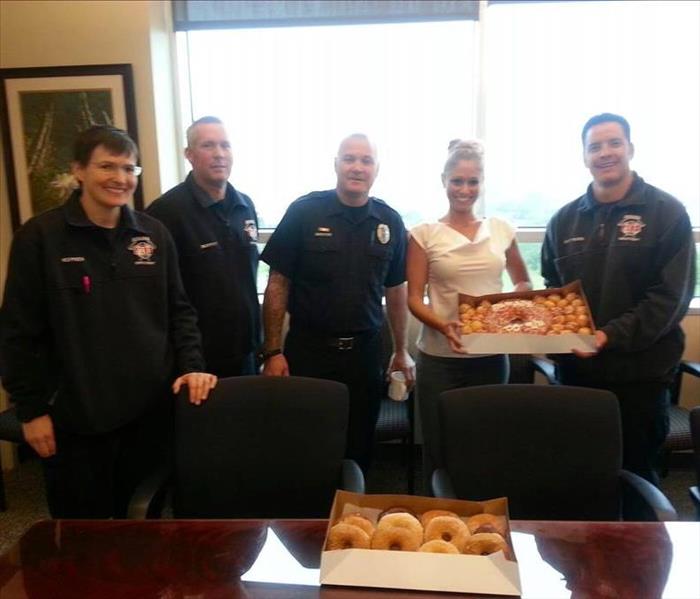 Delivering treats to First Responders