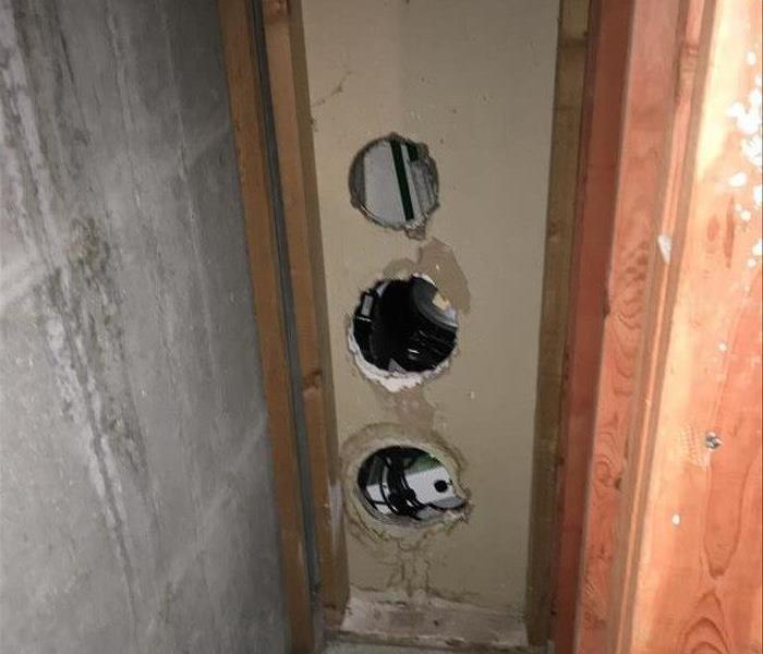 drywall with Holes for venting